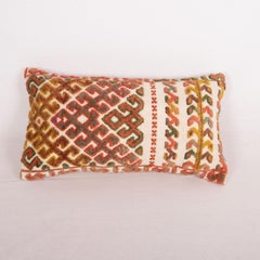 Pillow Cover Made from an Early 20th C. Karakalpak Tent Band, Uzbekistan