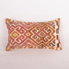 Pillow Cover Made from an Early 20th C. Karakalpak Tent Band, Uzbekistan