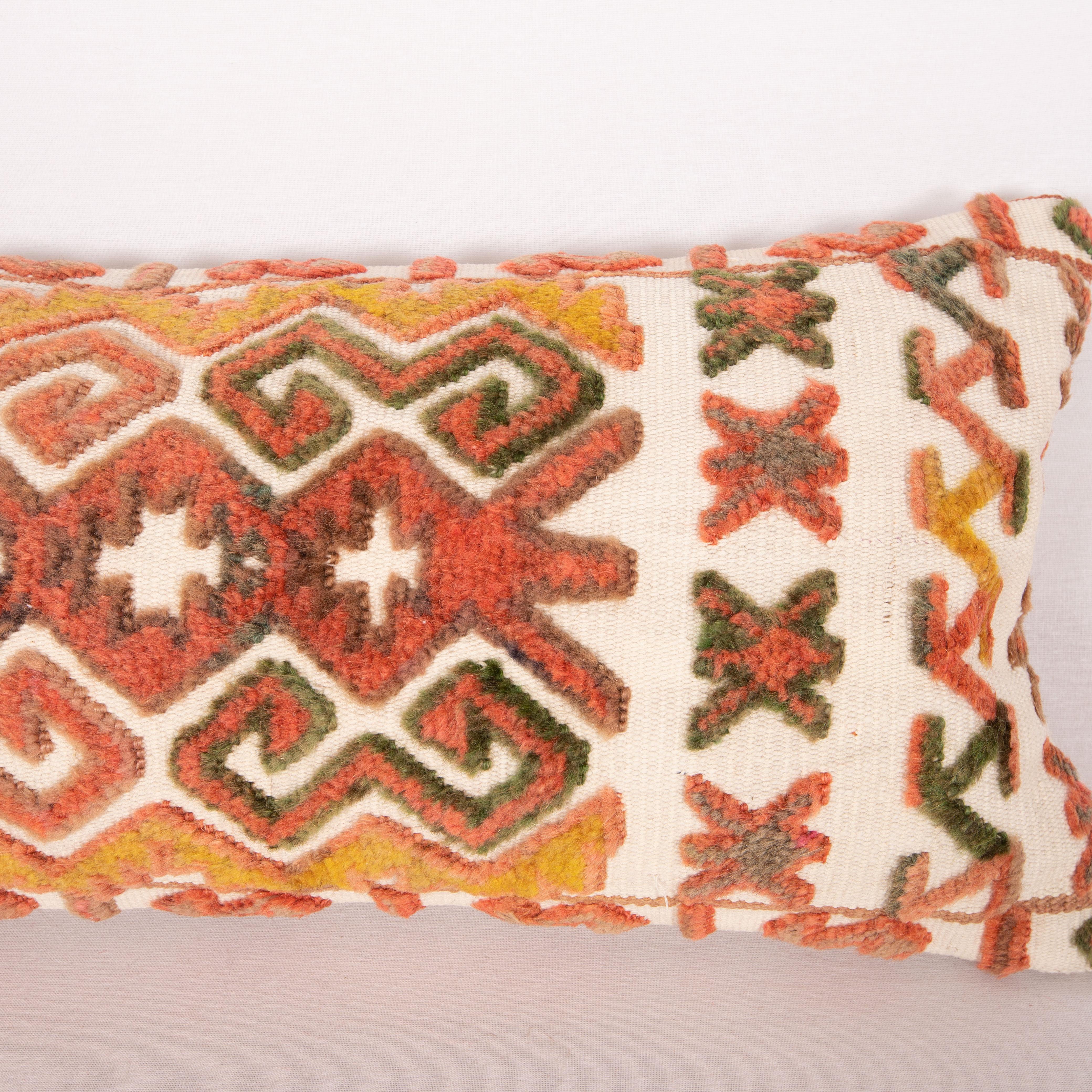 Pillow Cover Made from an Early 20th C. Karakalpak Tent Band, Uzbekistan In Good Condition For Sale In Istanbul, TR