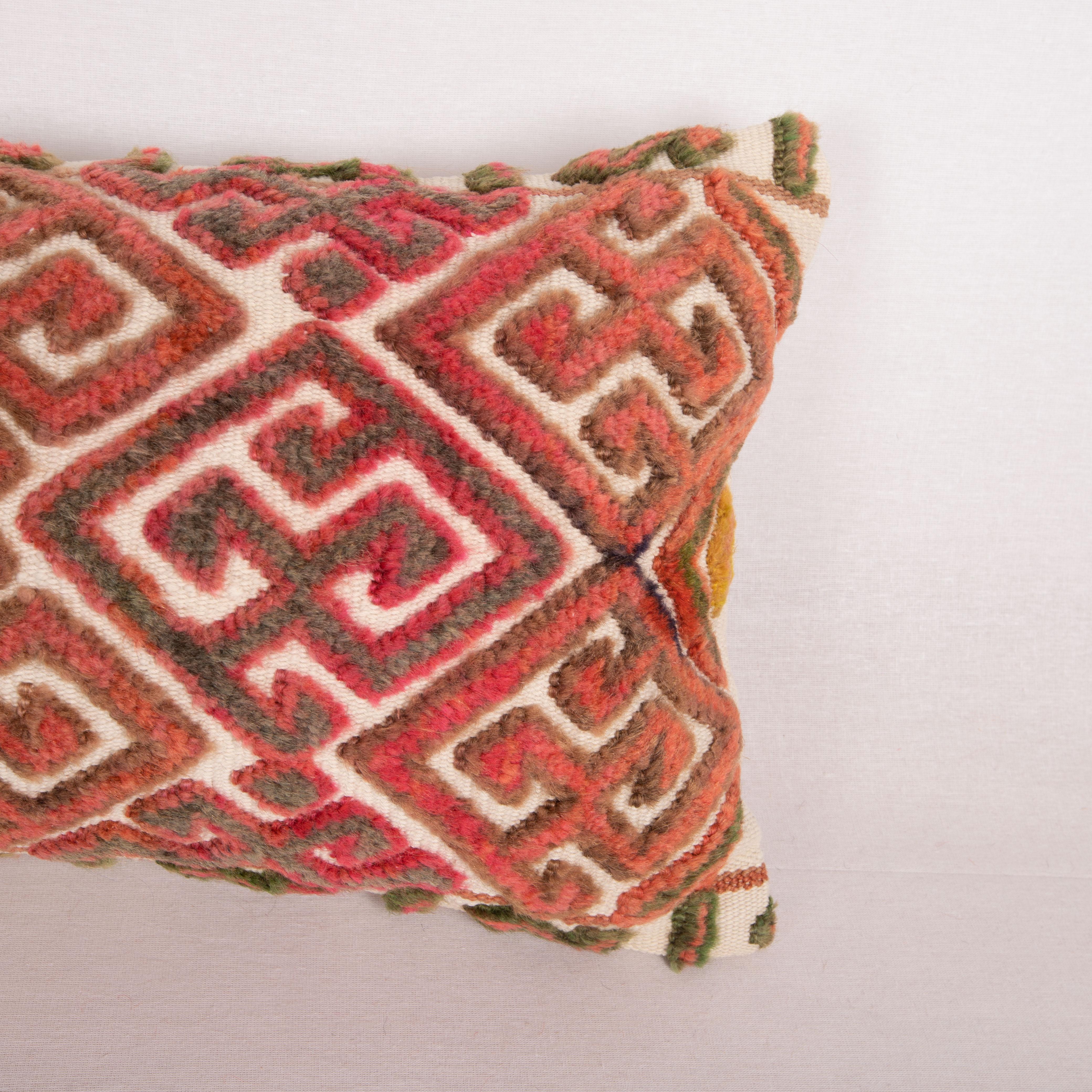 20th Century Pillow Cover Made from an Early 20th C. Karakalpak Tent Band, Uzbekistan