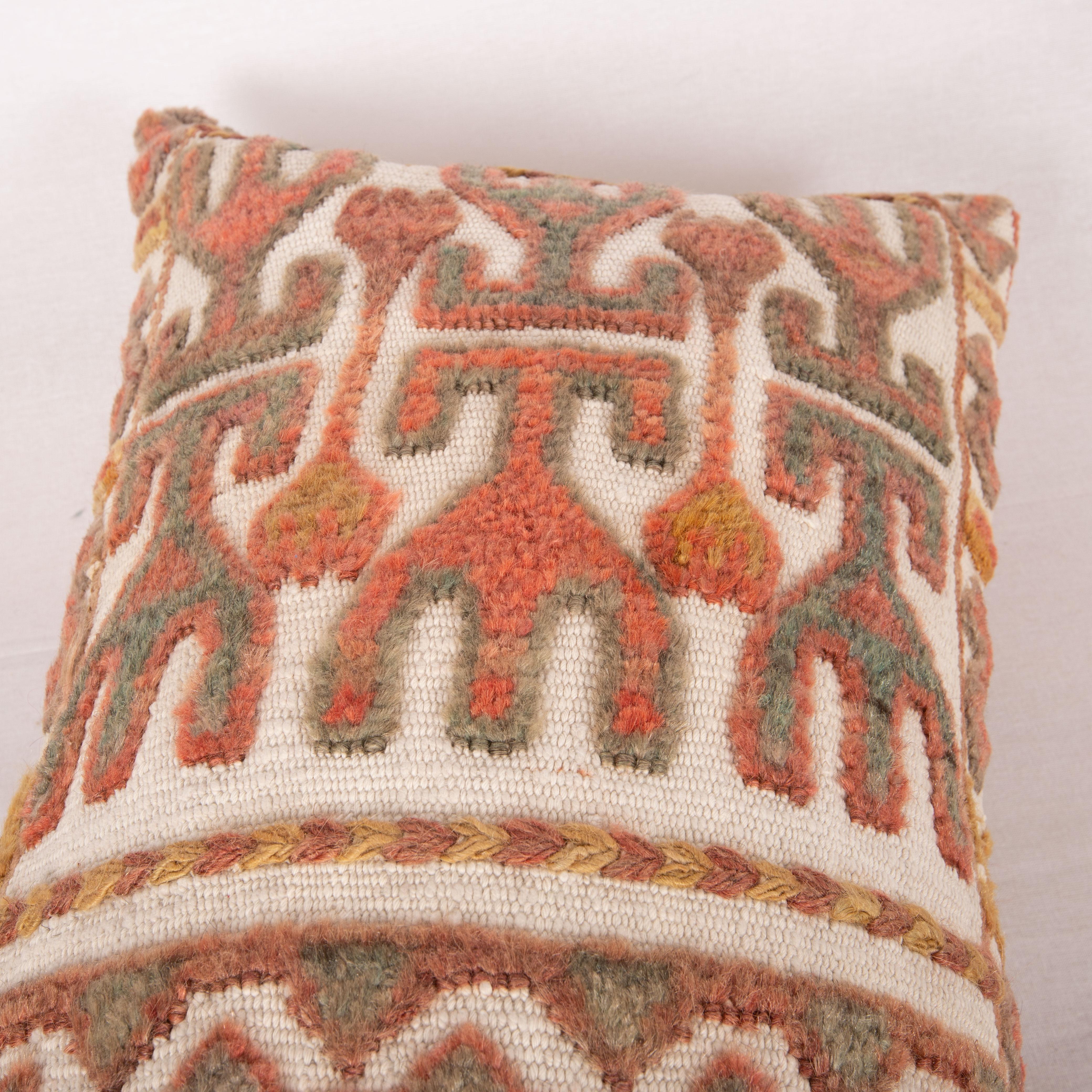Pillow Cover Made from an Early 20th C. Karakalpak Tent Band, Uzbekistan For Sale 2