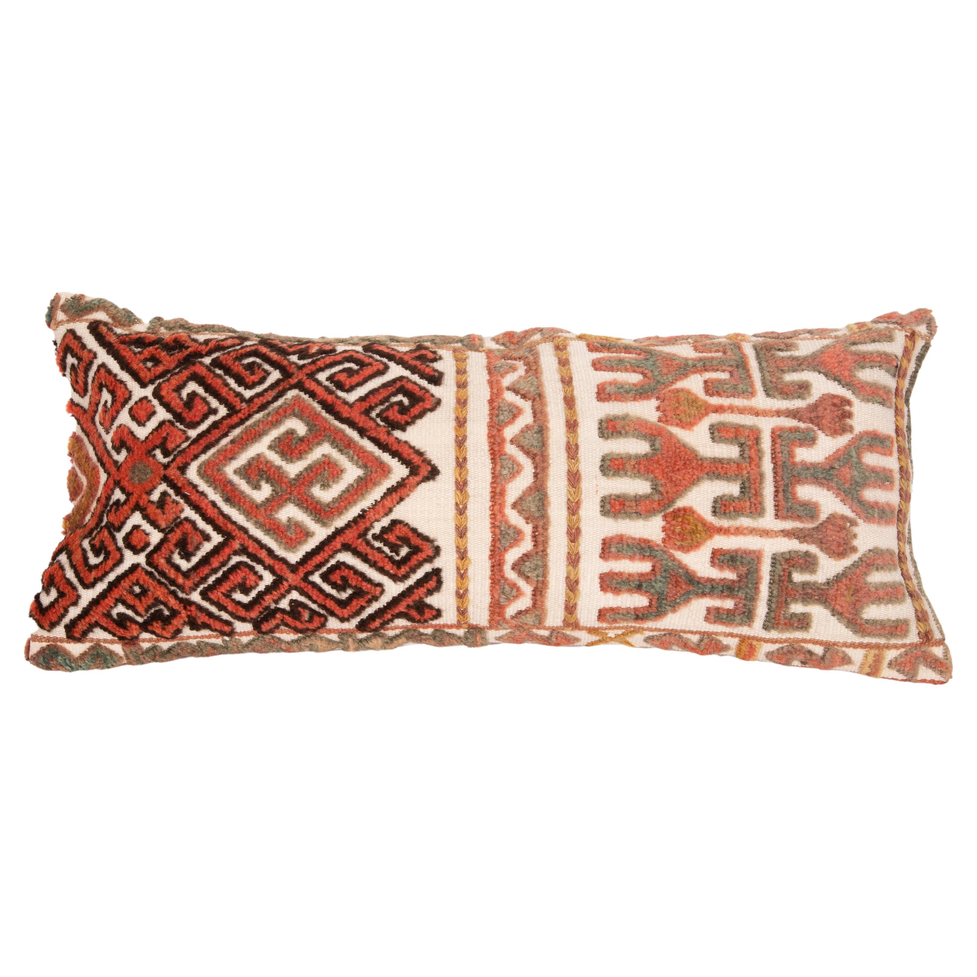 Pillow Cover Made from an Early 20th C. Karakalpak Tent Band, Uzbekistan For Sale