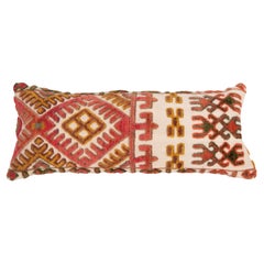 Pillow Cover Made from an Early 20th C. Karakalpak Tent Band, Uzbekistan