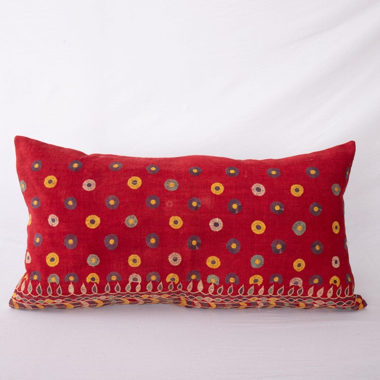 Pillow Cover Made from an Ebroidery from Gujarat, India, Mid20th