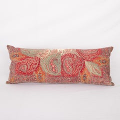 Pillow Cover Made from an English Printed Shawl, 19th C.