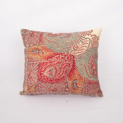 Pillow Cover Made from an English Printed Shawl, 19th C.