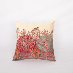 Pillow Cover Made from an English Printed Shawl, 19th C.