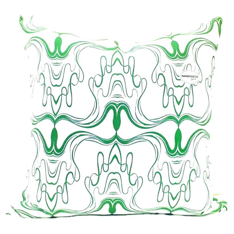 Pillow Cover Screen Smoke, Emerald For Sale