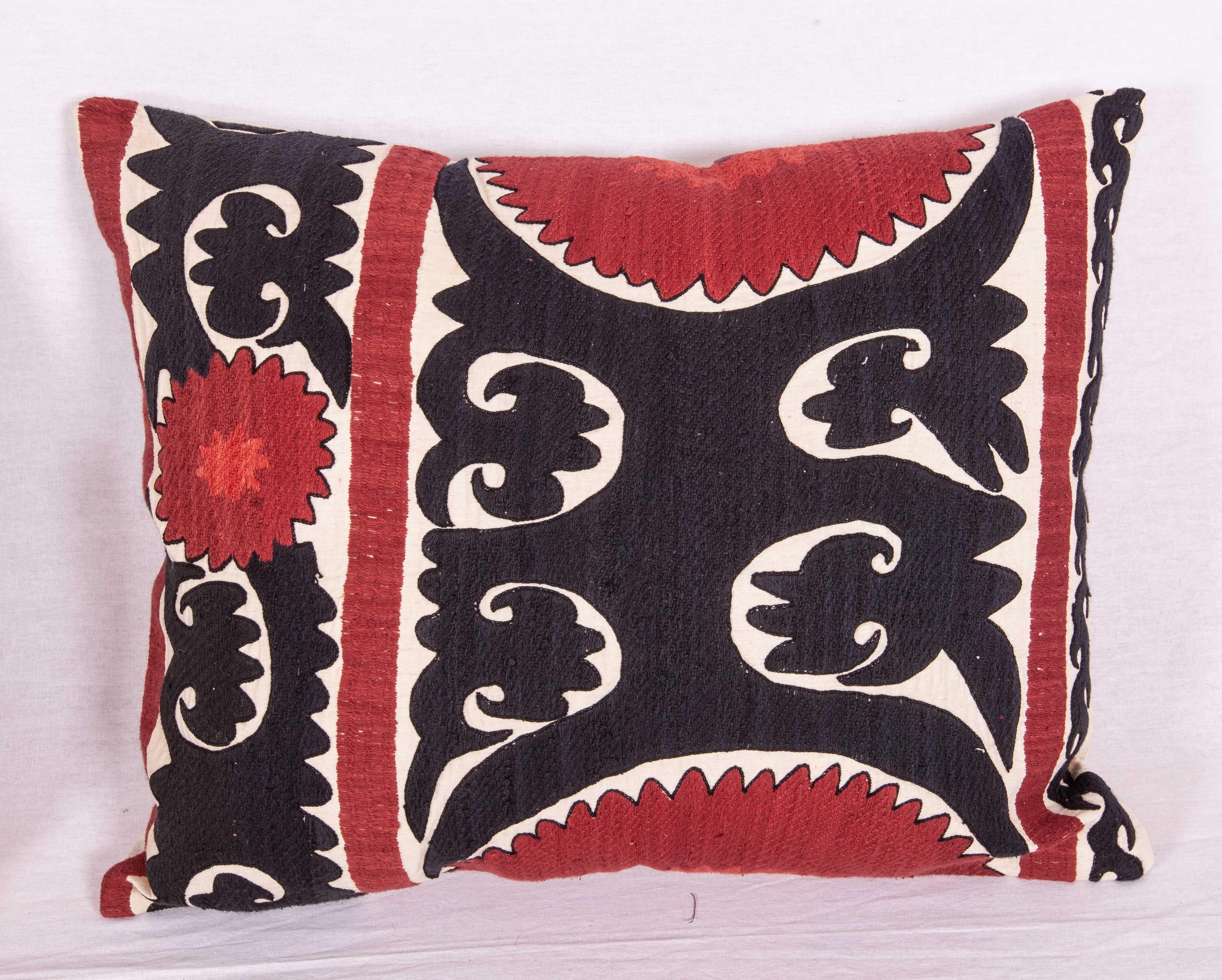 Uzbek Pillow/Cushion Cases Fashioned from a Midcentury Suzani