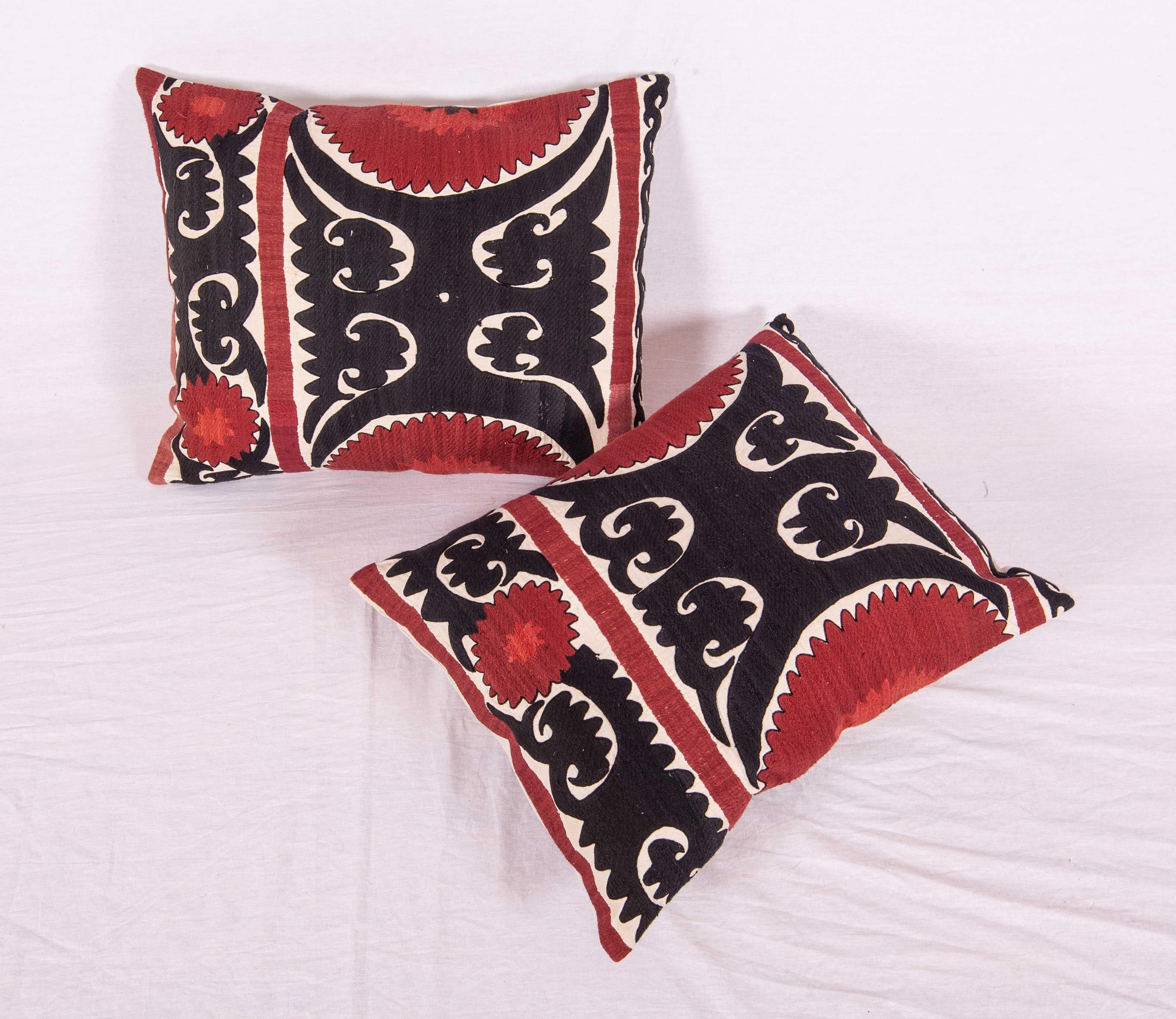 Pillow/Cushion Cases Fashioned from a Midcentury Suzani In Good Condition In Istanbul, TR