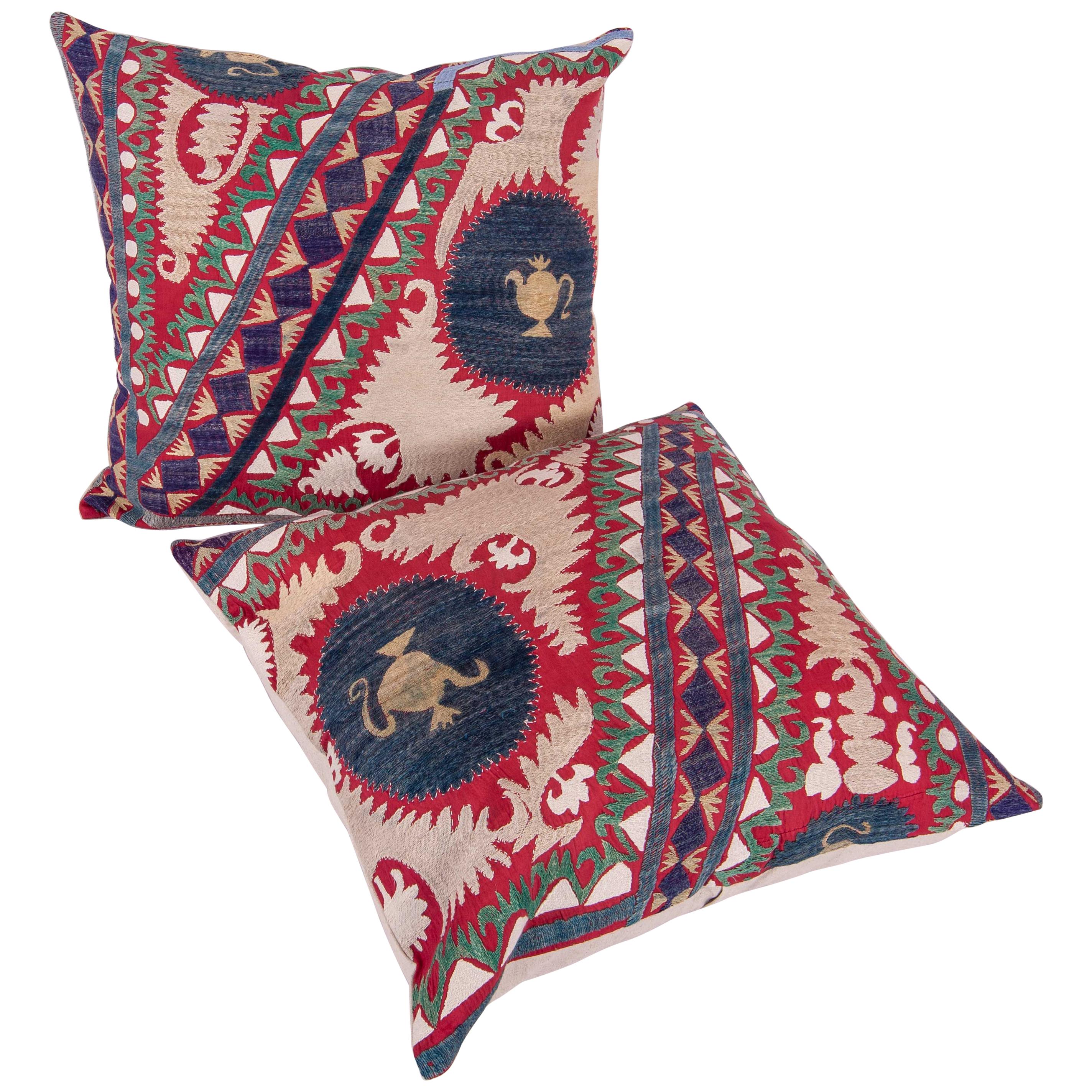 Pillow / Cushion Cases Fashioned from a Midcentury Suzani