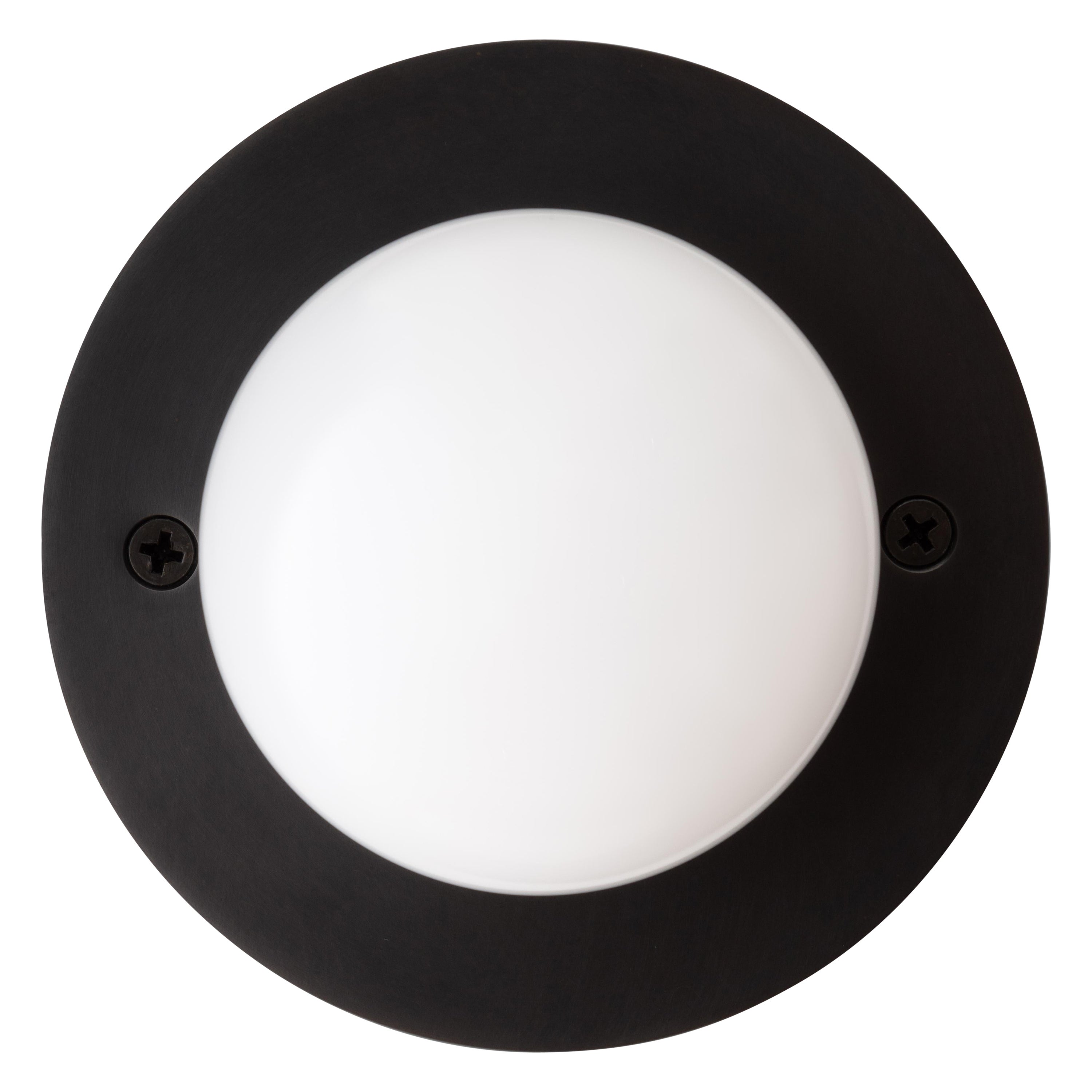 Im Angebot: Kissen, Einbaubeleuchtung aus geblasenem Glas, LED-Einbaubeleuchtung für Wand oder Decken, Gray (Blackened Brass)