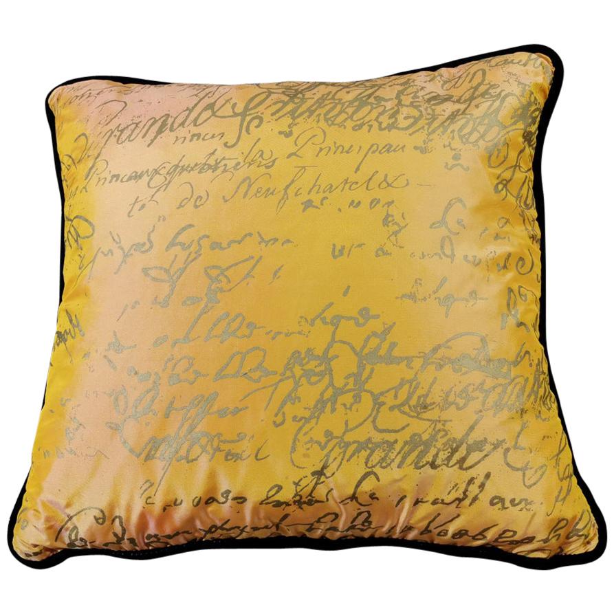 Carolyn Quatermaine English Designer Pillow Handmade in Silk Fabric