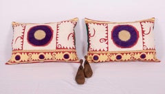 Pillow or Cushion Cases Fashioned from a Midcentury Suzani