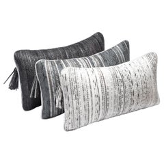 Pillow Set in Woven Snakeskin by Kifu Paris