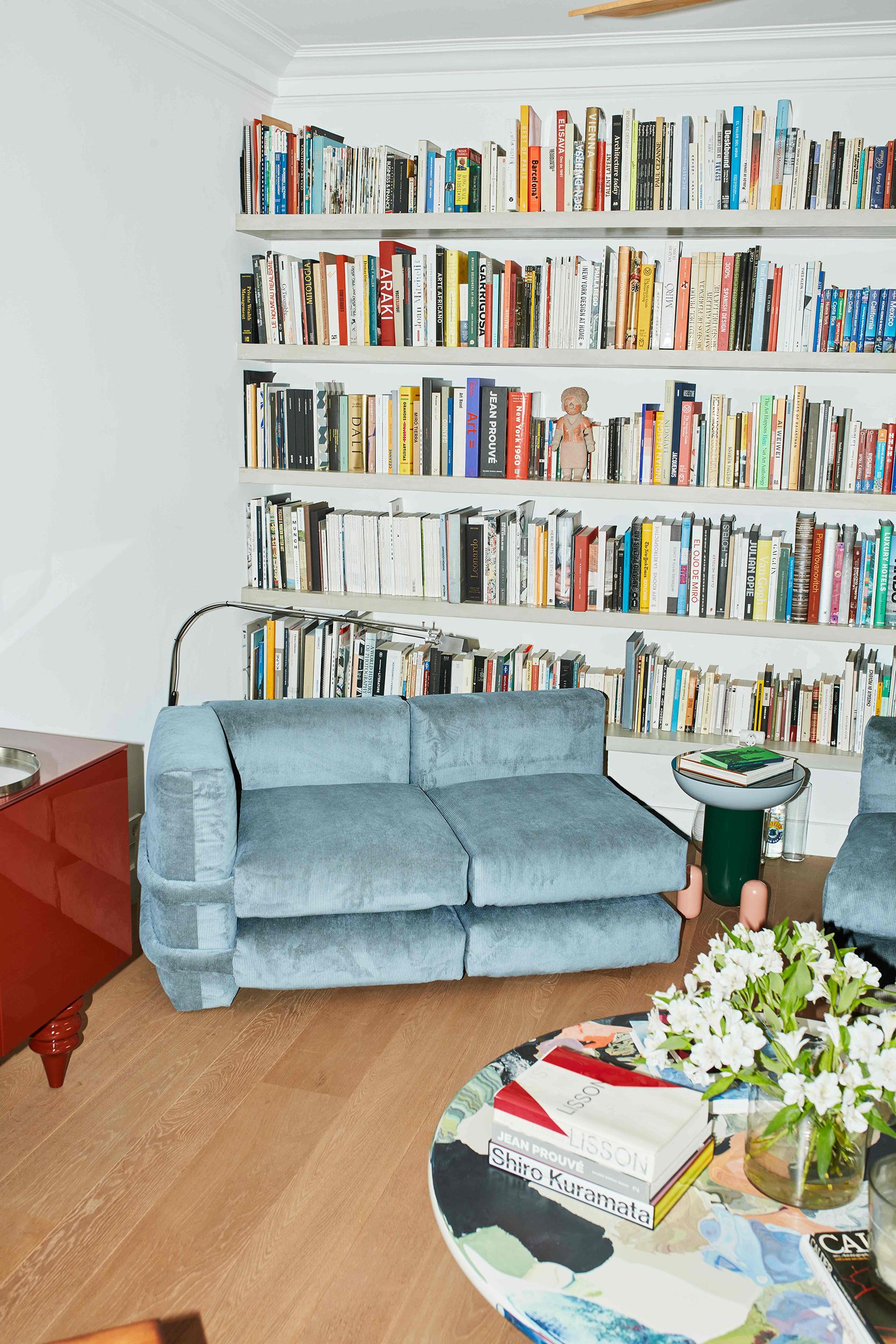 PILLOW SOFA BY Muller Van Severen, Corduroy, Coral, Four-Seaters For Sale 1