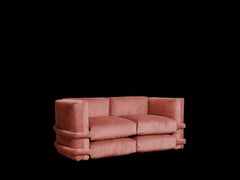 PILLOW SOFA BY Muller Van Severen, Corduroy, Coral, Two-Seaters