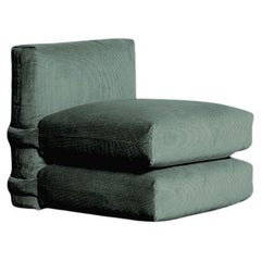 SOFÁ PILLOW DE Muller Van Severen, Pana, Bosque Verde, Módulo Central