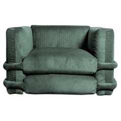 SOFÁ PILLOW DE Muller Van Severen, Pana, Bosque Verde, Módulo individual