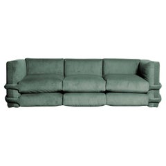 PILLOW SOFA BY Muller Van Severen, Corduroy, Grüner Wald, Dreisitzer-Set