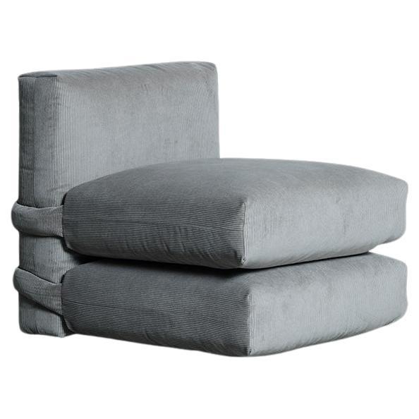 PILLOW SOFA BY Muller Van Severen, Corduroy, Grey, Central Module