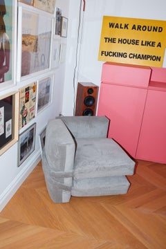 KISSENSOFA BY Muller Van Severen, Kord, Himmelblau, Zentrales Modul