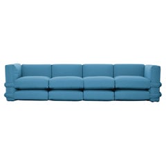 PILLOW SOFA BY Muller Van Severen, Cotton, Blue, Four-Seaters