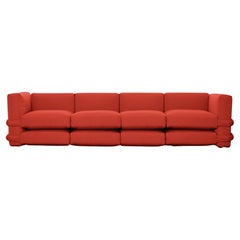 SOFÁ PILLOW DE Muller Van Severen, Algodón, Rojo, Cuatro plazas