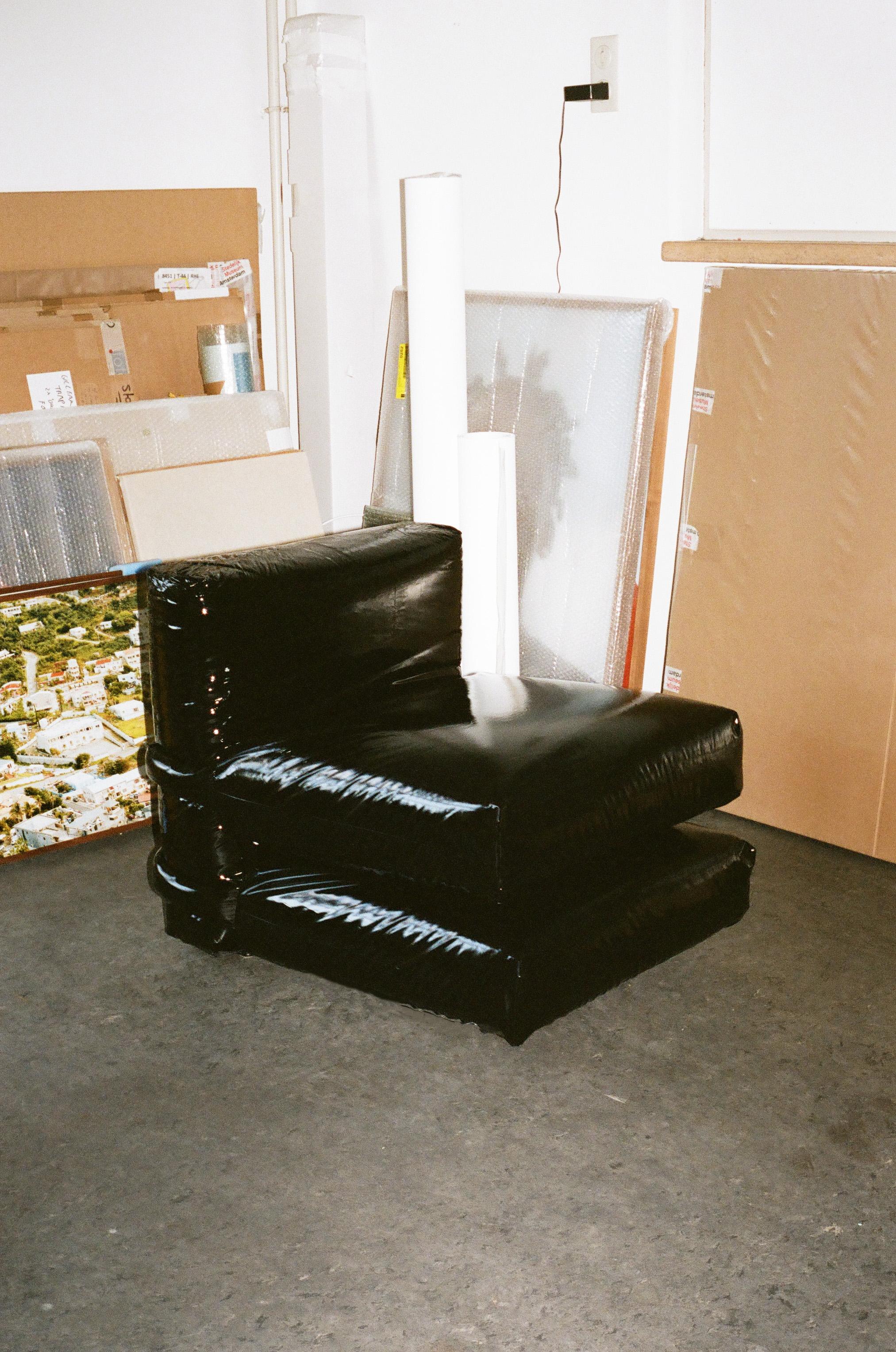 Pillow Sofa x KASSL, Muller Van Severen, coton laqué, Module d'angle en vente 2