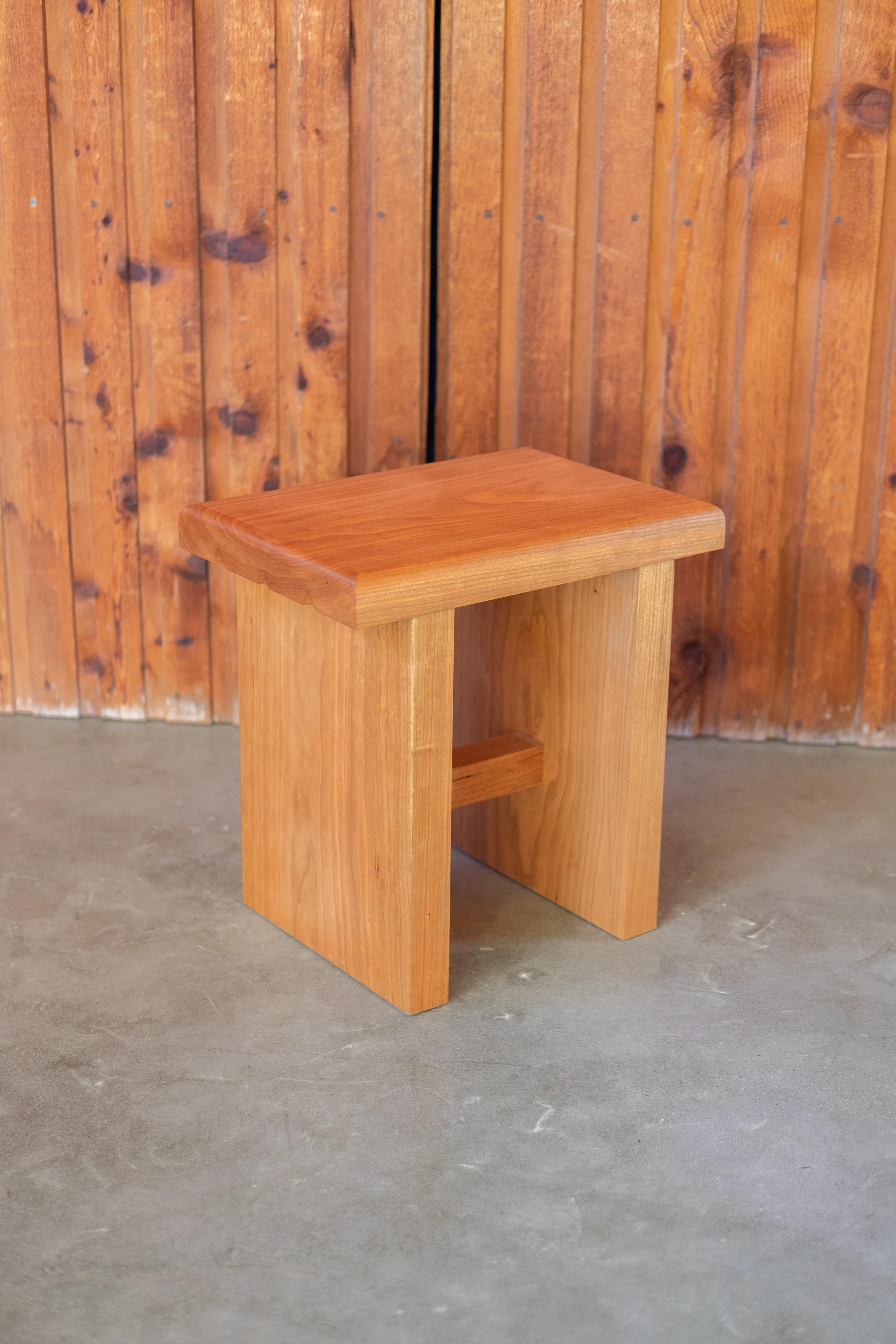 Pillow Table by Nick Sugihara
Dimensions: D 30.48 x W 43.18 x H 43.18 cm. 
Materials: Oiled cherry wood.

Available in cherry, oak, and walnut. Please contact us.

Sugihara Fine Furniture is a small furniture and interior studio based in San Diego,