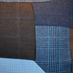 Pillow with Vintage Chinese and Japanese Patchwork