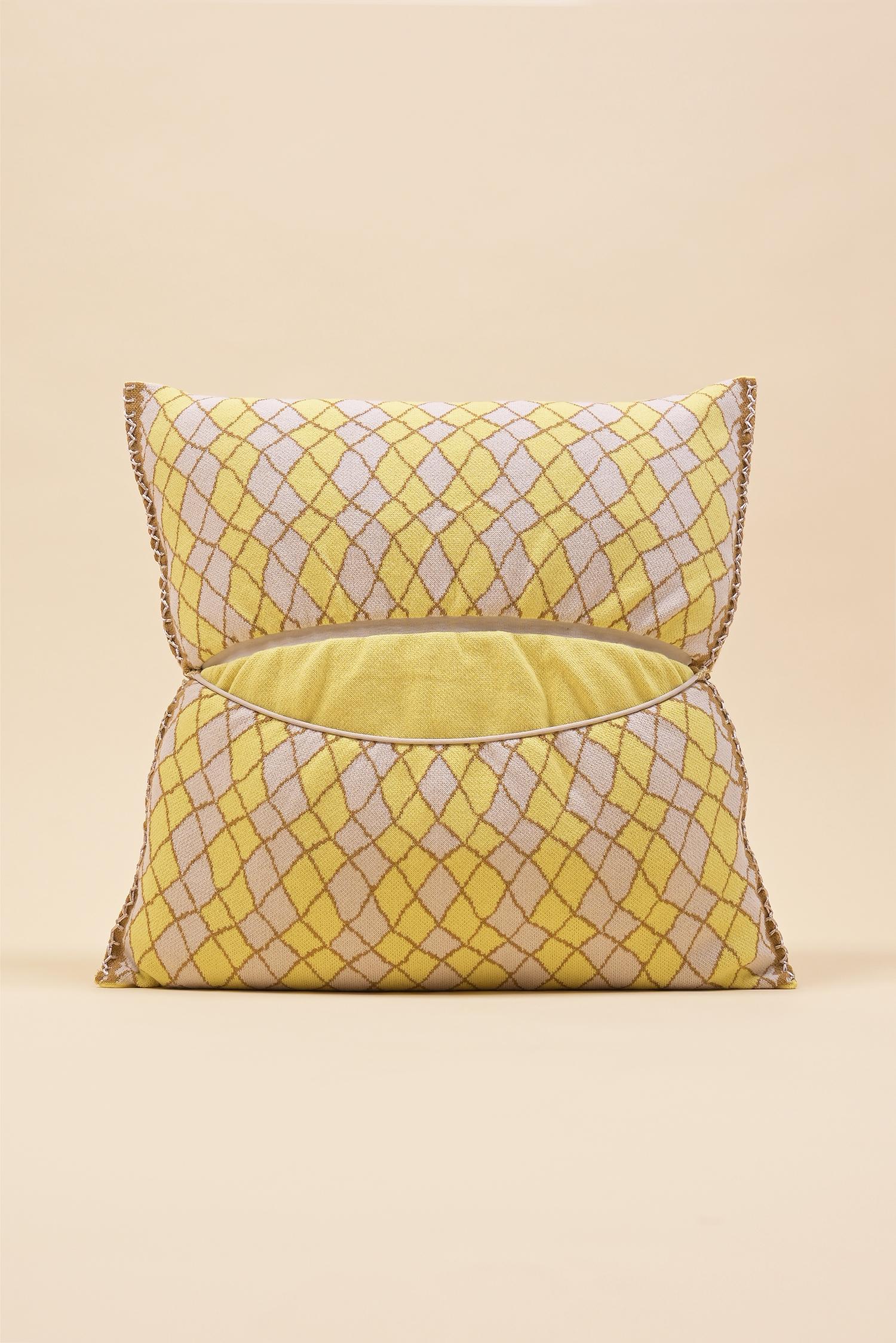 This product belongs to our Collection N°2 - a collection that explores the delicate process of blending in from a social point of view.

Soft and with a unique form - this pillowcase brings high comfort and color to your home. It is made from