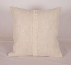 Taie d'oreiller fabriquée à partir d'un tapis en chanvre des années 1960