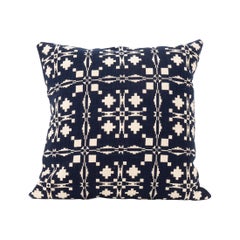 Pillowcase Made from a 19th C. American Linen Coverlet