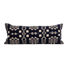 Pillowcase Made from a 19th C. American Linen Coverlet