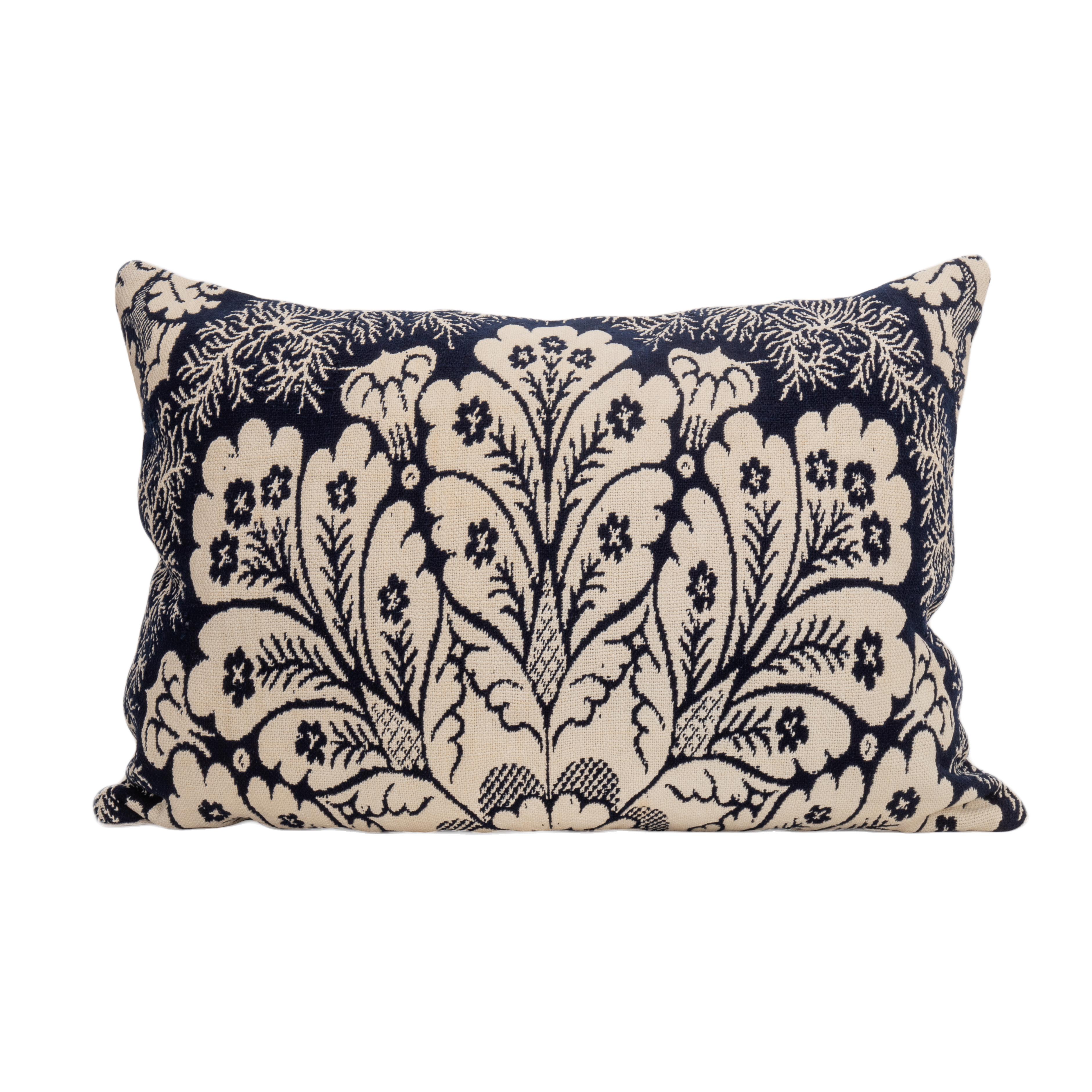 I copriletti Jacquard occupano un posto importante nella cultura materiale americana.
Sono stati utilizzati come copriletto e sono reversibili.

La federa non viene fornita con un inserto.
Lino nella parte posteriore.
Chiusura a cerniera.
Si