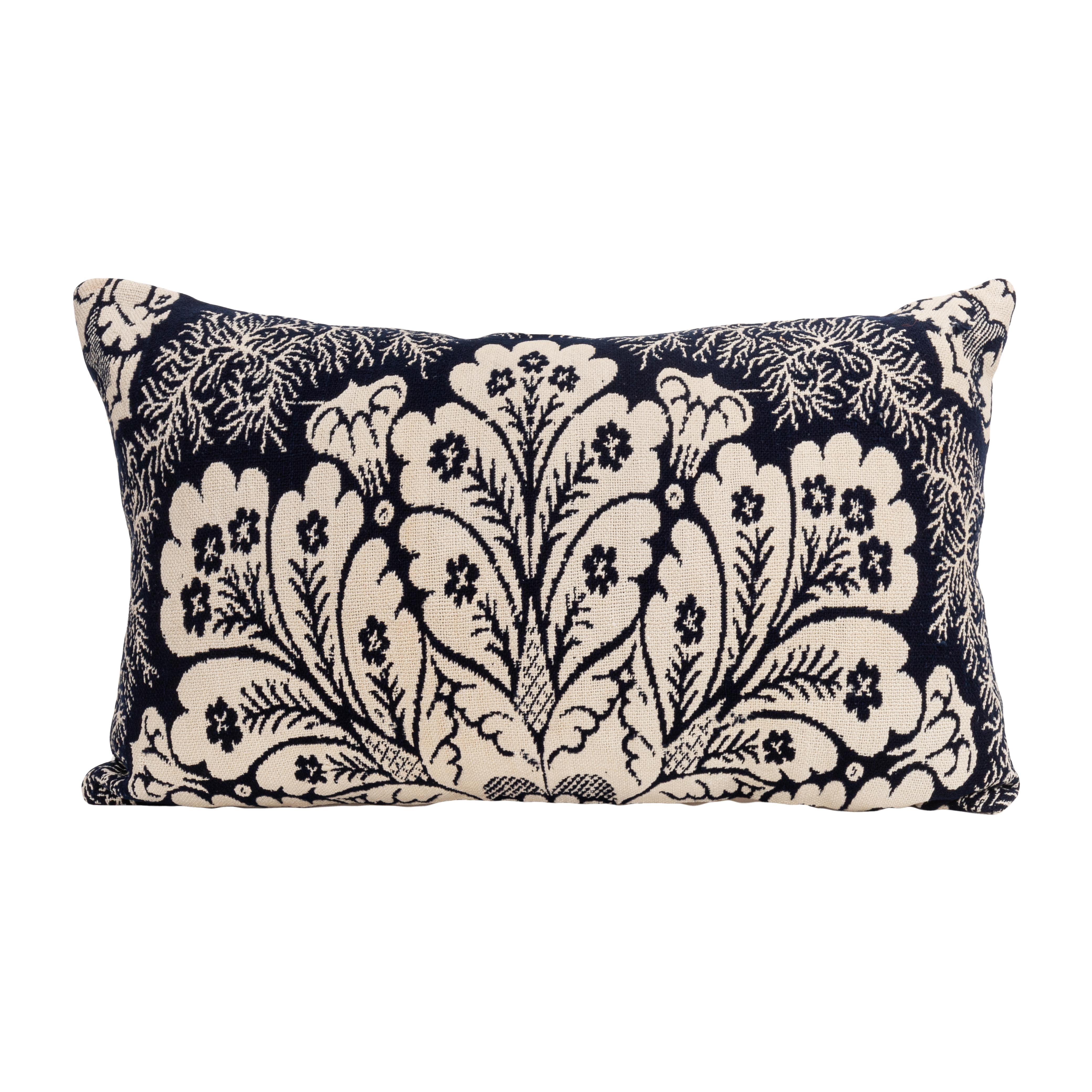 I copriletti Jacquard occupano un posto importante nella cultura materiale americana.
Sono stati utilizzati come copriletto e sono reversibili.

La federa non viene fornita con un inserto.
Lino nella parte posteriore.
Chiusura a cerniera.
Si