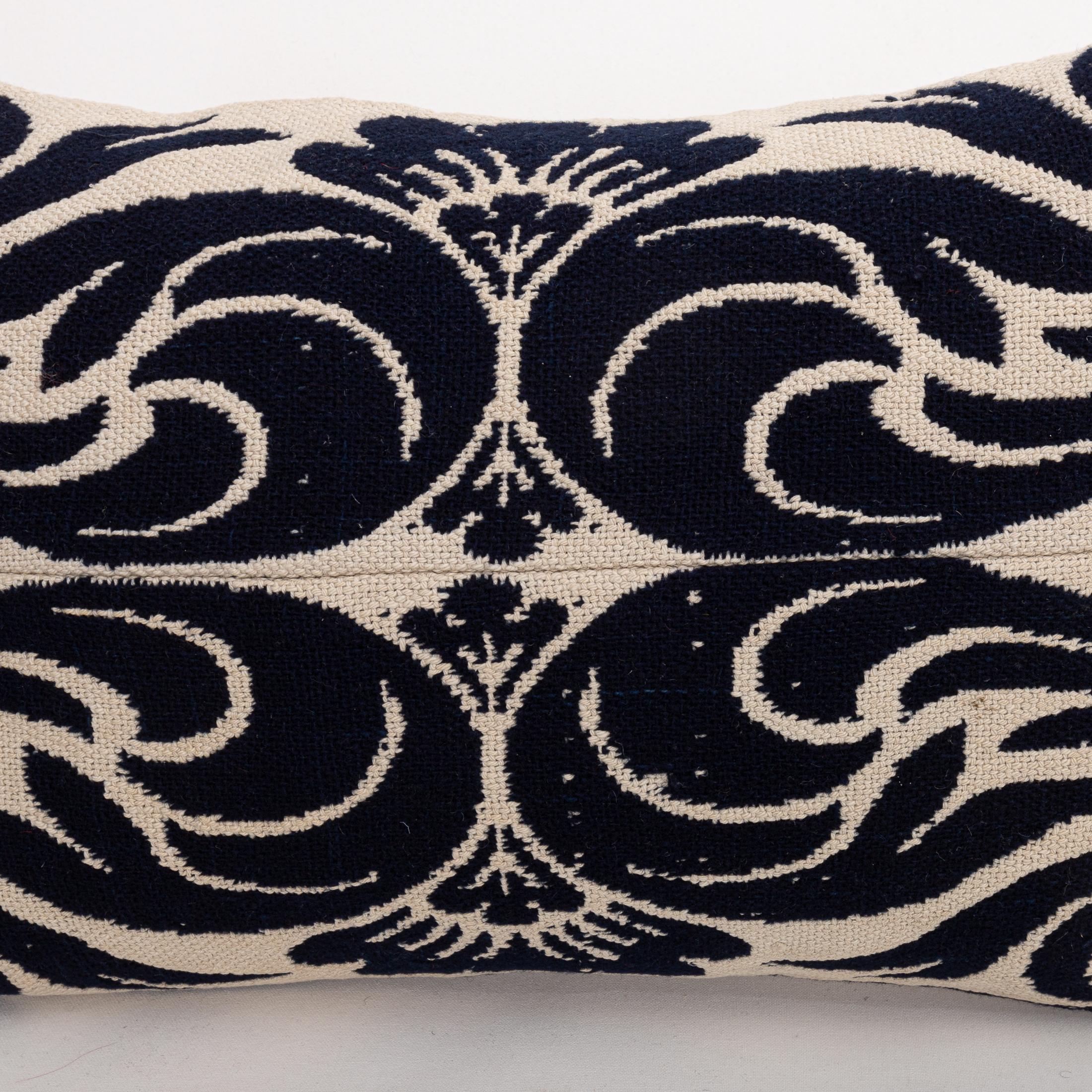 Funda de almohada hecha a partir de una colcha de lino americana del siglo XIX Estadounidense en venta