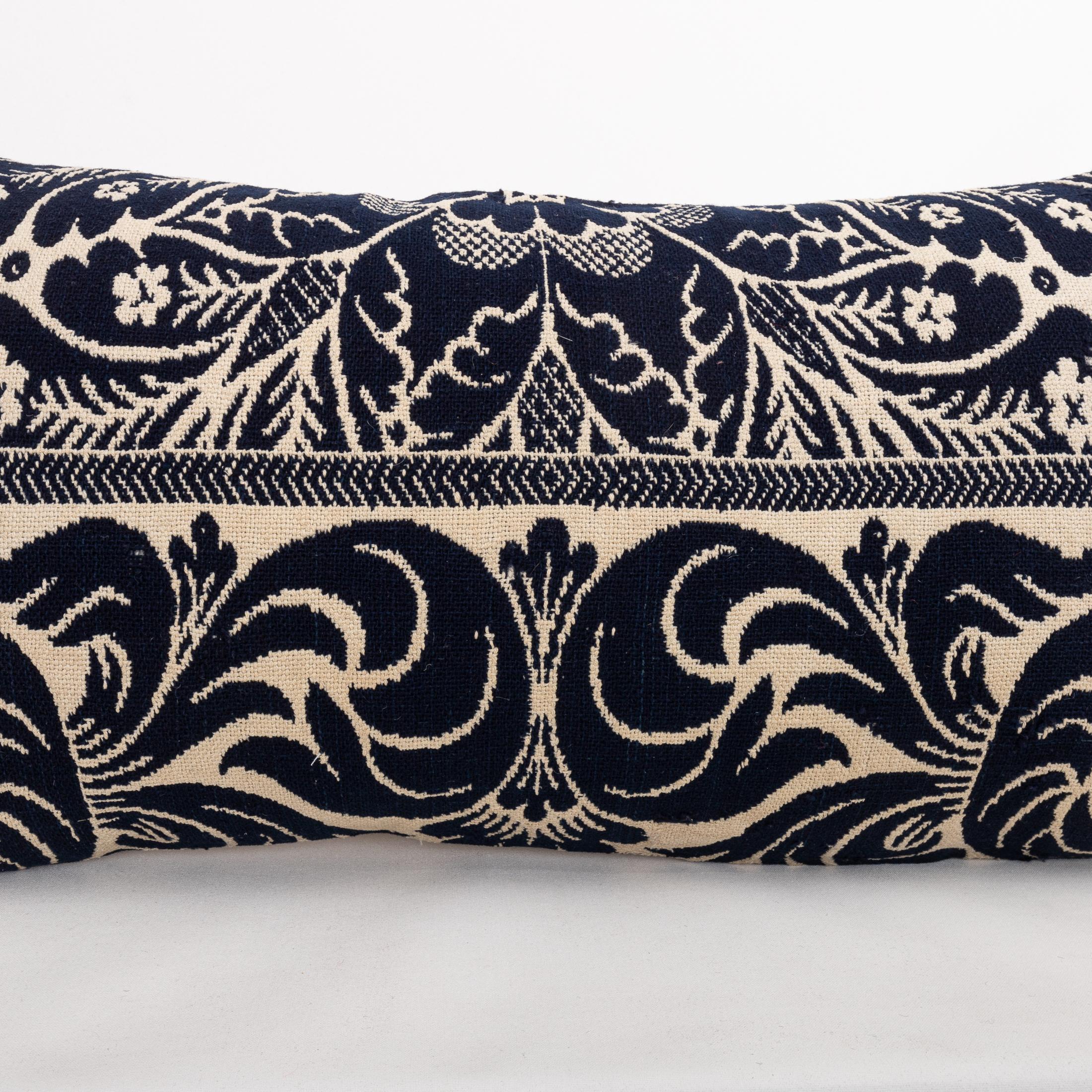 Funda de almohada hecha a partir de una colcha de lino americana del siglo XIX Estadounidense en venta