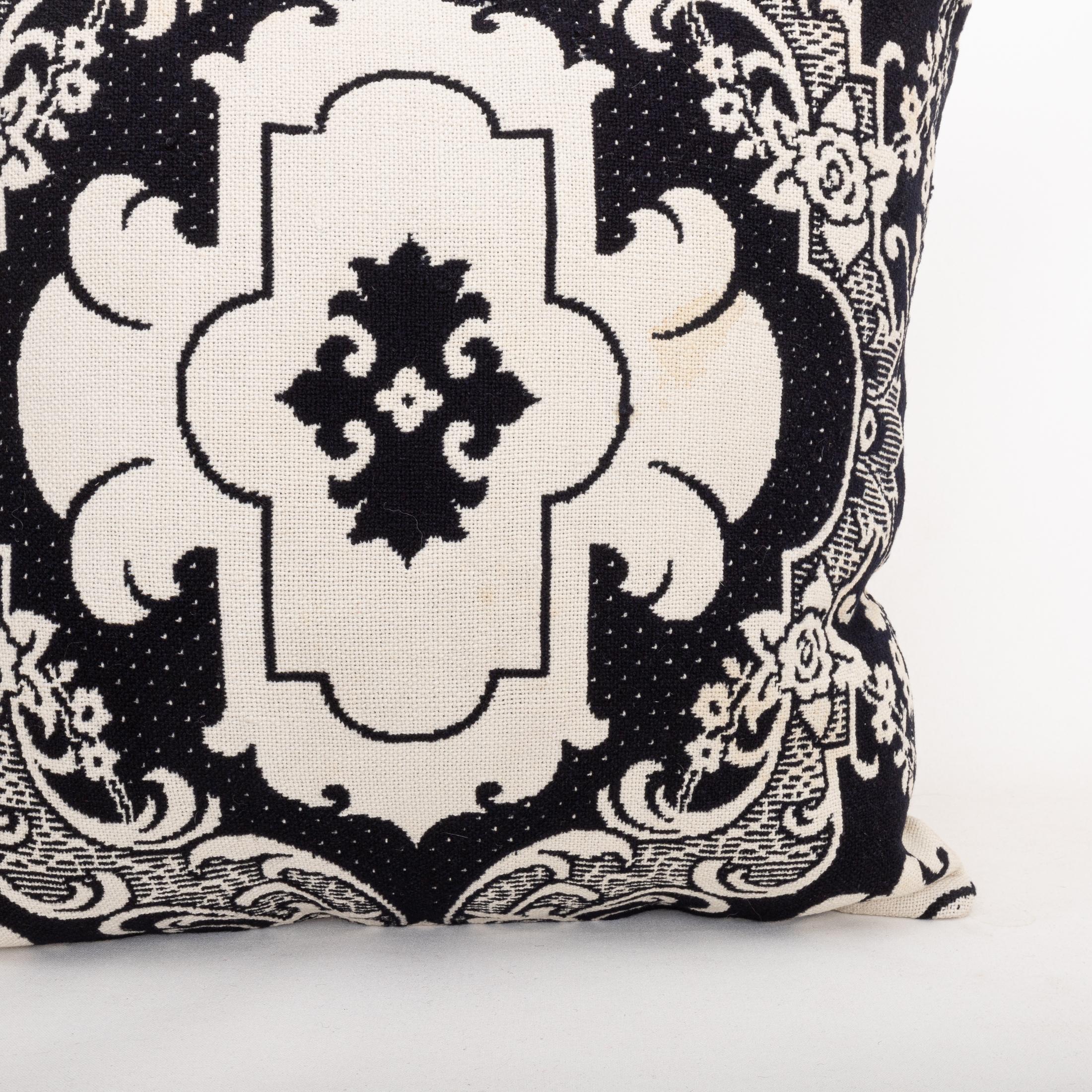 Funda de almohada hecha a partir de una colcha de lino americana del siglo XIX Estadounidense en venta