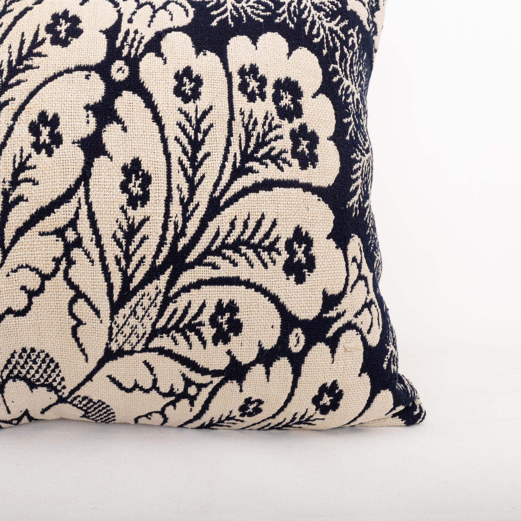 Tissage Taie d'oreiller réalisée à partir d'un couvre-lit américain du 19e C. en vente