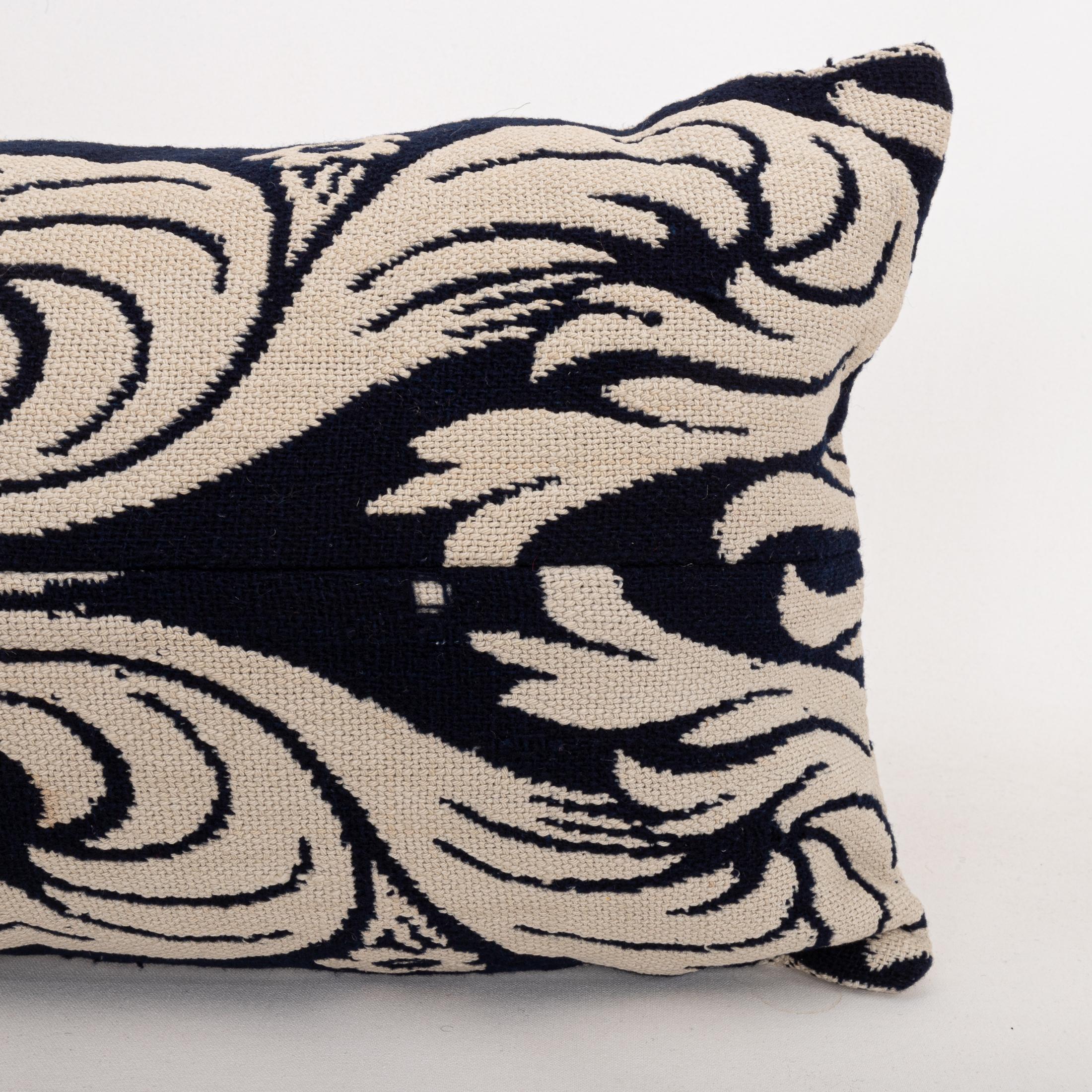 Funda de almohada hecha a partir de una colcha de lino americana del siglo XIX Tejido en venta
