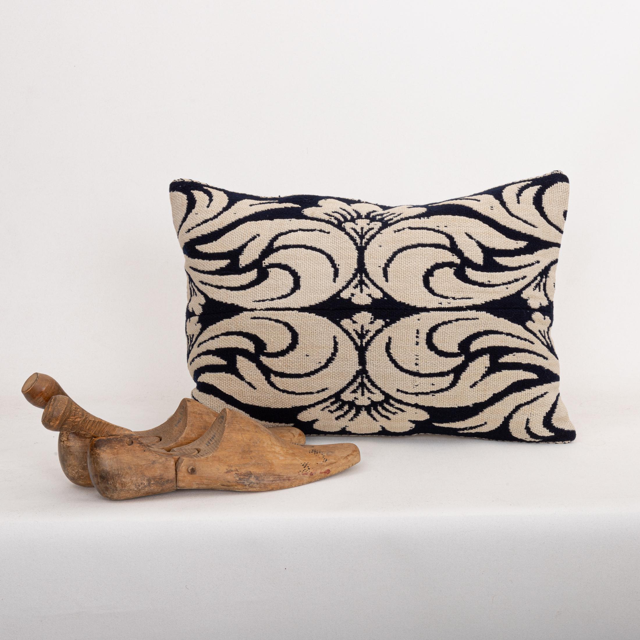 Funda de almohada hecha a partir de una colcha de lino americana del siglo XIX Tejido en venta