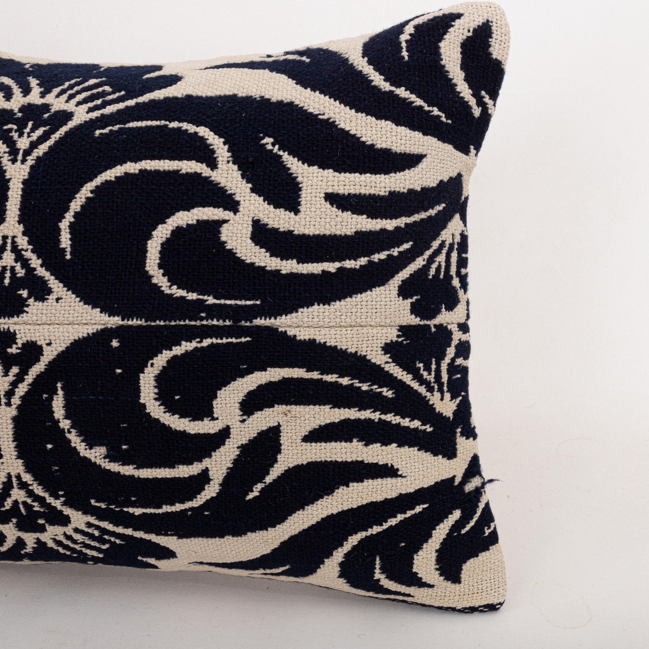 Funda de almohada hecha a partir de una colcha de lino americana del siglo XIX Tejido en venta