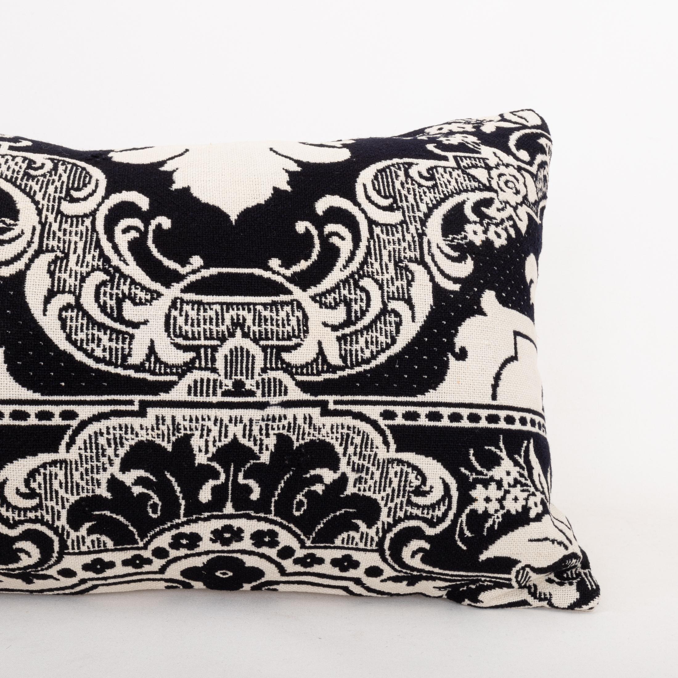 Funda de almohada hecha a partir de una colcha de lino americana del siglo XIX Tejido en venta
