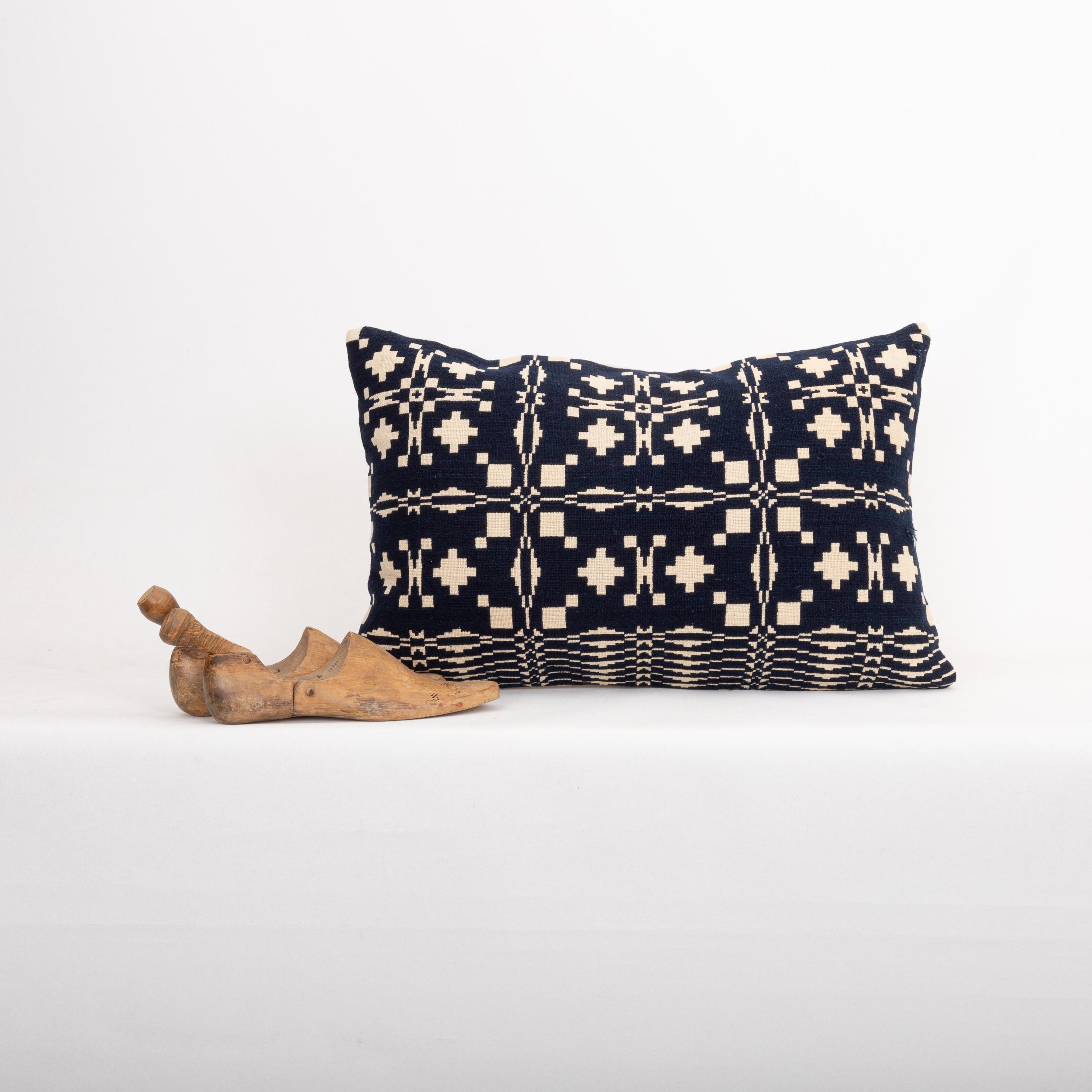 Tissage Taie d'oreiller réalisée à partir d'un couvre-lit américain du 19e C. en vente