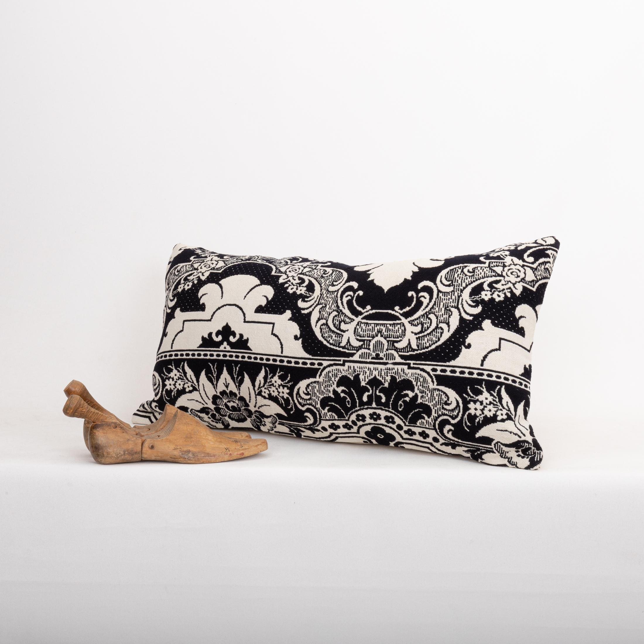 Funda de almohada hecha a partir de una colcha de lino americana del siglo XIX Lino en venta