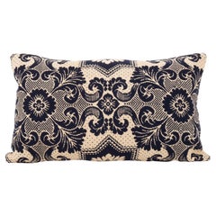 Funda de almohada hecha a partir de una colcha de lino americana del siglo XIX