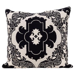Funda de almohada hecha a partir de una colcha de lino americana del siglo XIX