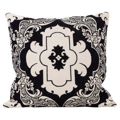 Funda de almohada hecha a partir de una colcha de lino americana del siglo XIX